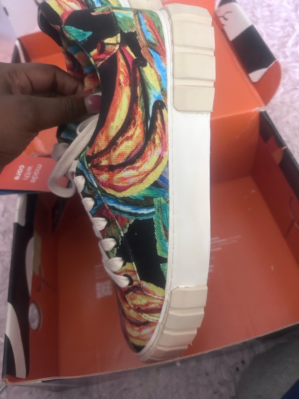 FARM Rio Multicolor Leaf-Print Canvas Sneakers - Picture 4 of 8